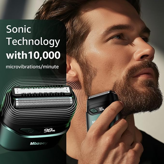 Electric Foil Shavers for Men, Mini Electric Razor, Compact Face Shaver - Image 8
