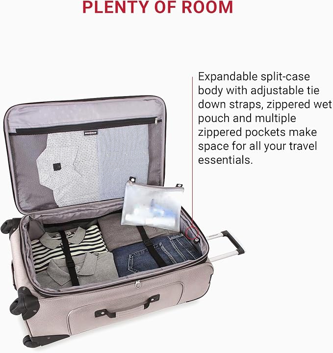 SwissGear Sion Softside Expandable Roller Luggage, 3-Piece Set - Image 5