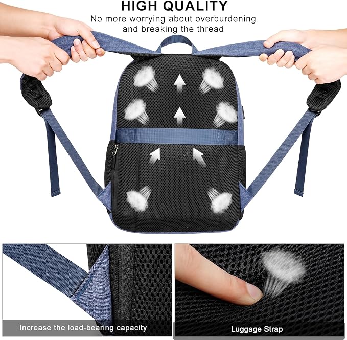 School backpack for Teen Boy, 15.6 inch Laptop Backpack - Image 5