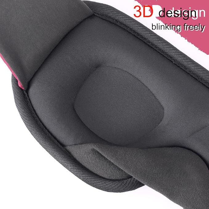 Sleep Mask for Men and Women 3D Contoured Eye Mask Patented Adjustable Light - Image 2
