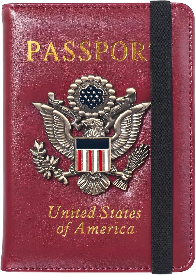 Passport Holder for Travel Passport Cover for Men Passport Wallet Case by Familiescancome