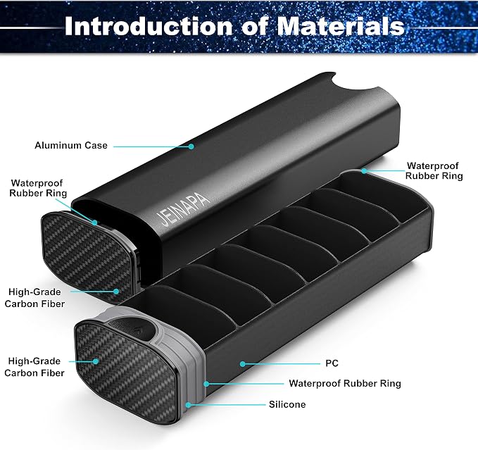 Extra Large Pill Organizer 7 Day, Aluminum Daily Pill Box, Weekly Travel Pill - Image 3
