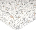 Crane Baby 100% Cotton Sateen Fitted Baby Sheets, Breathable, Fits 28X52 by CraneBaby