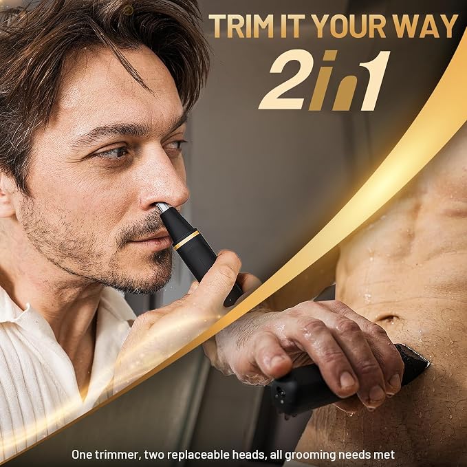 Electric Razor for Men, IPX7 Waterproof Versatile Shaver for Temple, Ear Hairs - Image 6