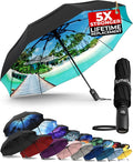 TUMELLA Strongest Windproof Travel Umbrella, Small Strong but Light Portable by Tumella
