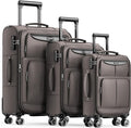SHOWKOO Luggage Sets 3 Piece Softside Expandable Lightweight Durable Suitcase by SHOWKOO