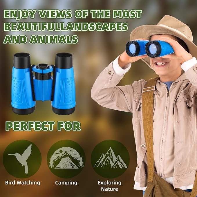 Wettarn 24 Pack Kid Mini Compact Binocular Compass Magnifying Glass Set - Image 5