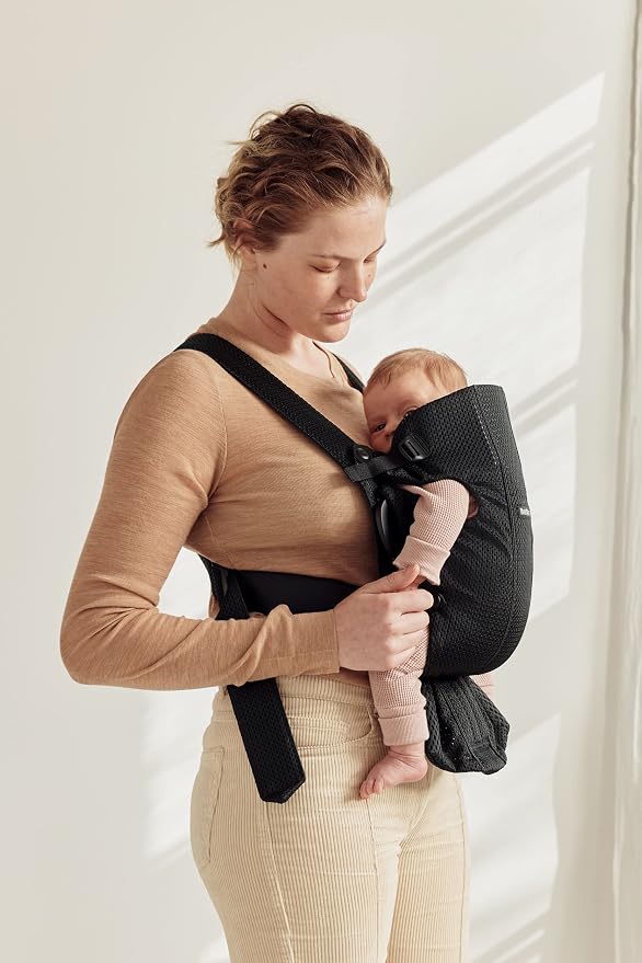 BabyBjörn Baby Carrier Mini, 3D Mesh | Newborn Carrier, Easy-to-Use - Image 7