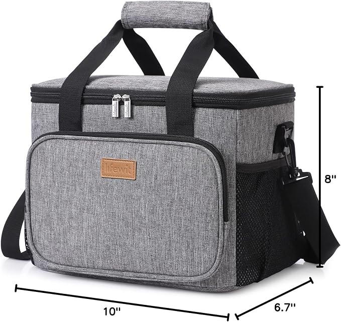 Lifewit Medium Lunch Bag Insulated Lunch Box Soft Cooler Cooling Tote - Image 7