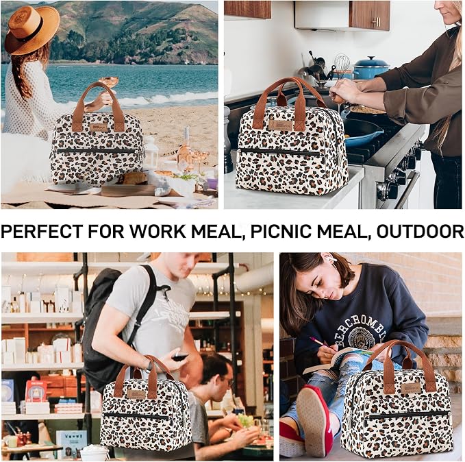 HOMESPON Insulated Lunch Bag for Women Men Lunch Box Cooler Lunch Tote for Work - Image 7