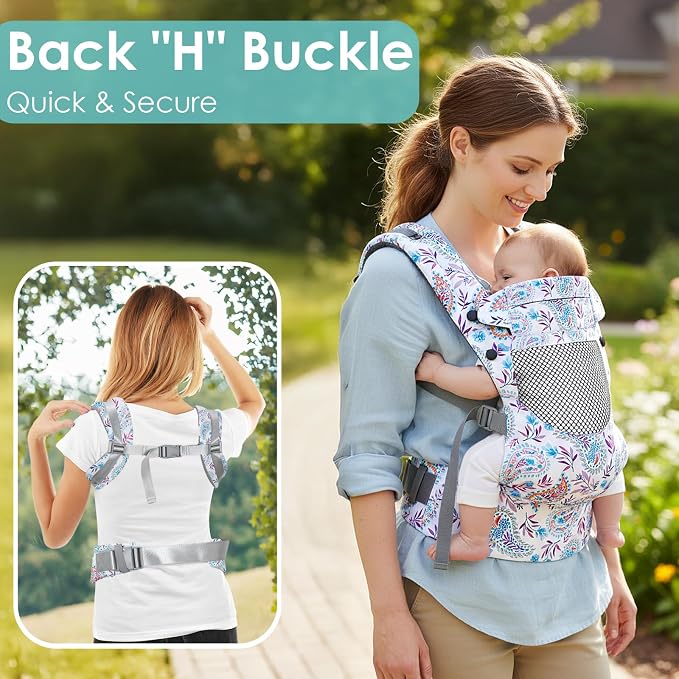 Newborn Baby Front Carrier Backpack, Toddler Baby Body Carrier, 7-66 Lbs - Image 7
