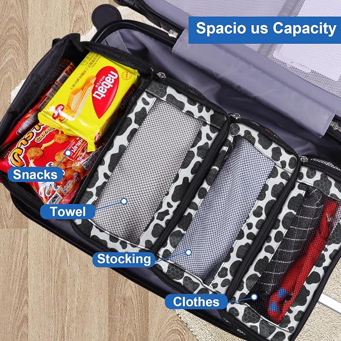Suitcase Organizer, Travel Luggage Organizer Portable Hanging Travel Shelves - Image 2
