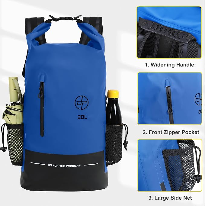 UPWELL 30L Waterproof Dry Bag Boating Backpack - Image 2