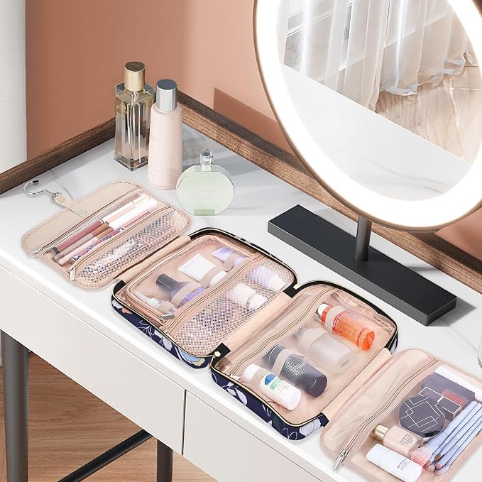 Wedama Toiletry Bag for Women, Large Cosmetic Travel Bag, Hanging Toiletry Bag - Image 7
