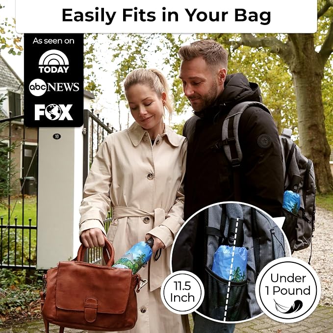 TUMELLA Strongest Windproof Travel Umbrella, Small Strong but Light Portable - Image 2