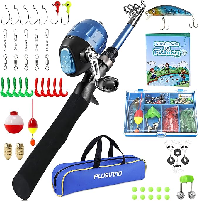 PLUSINNO Kids Fishing Pole by PLUSINNO