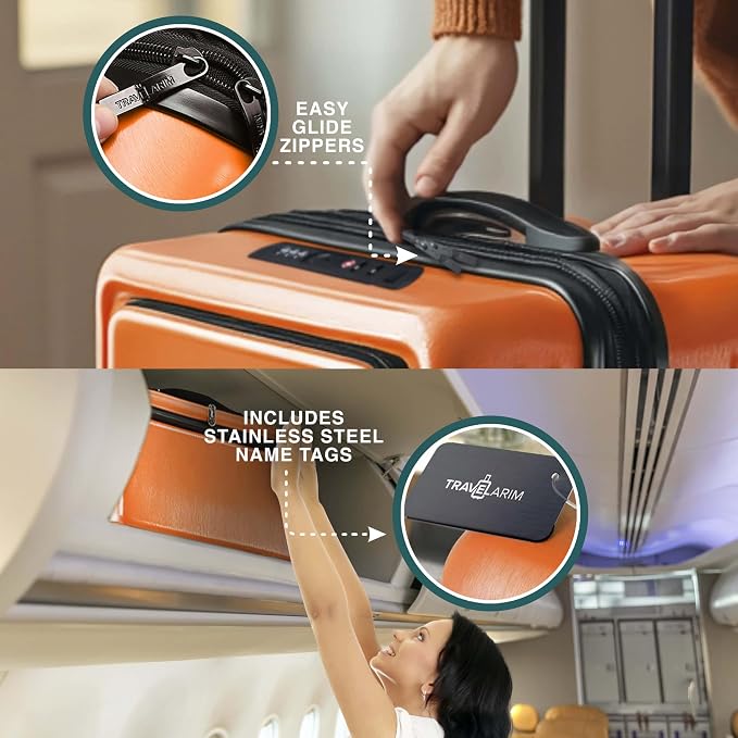Luggage Sets 3 Piece, 22 Inch Carry on Luggage and 24 Inch Suitcases - Image 9