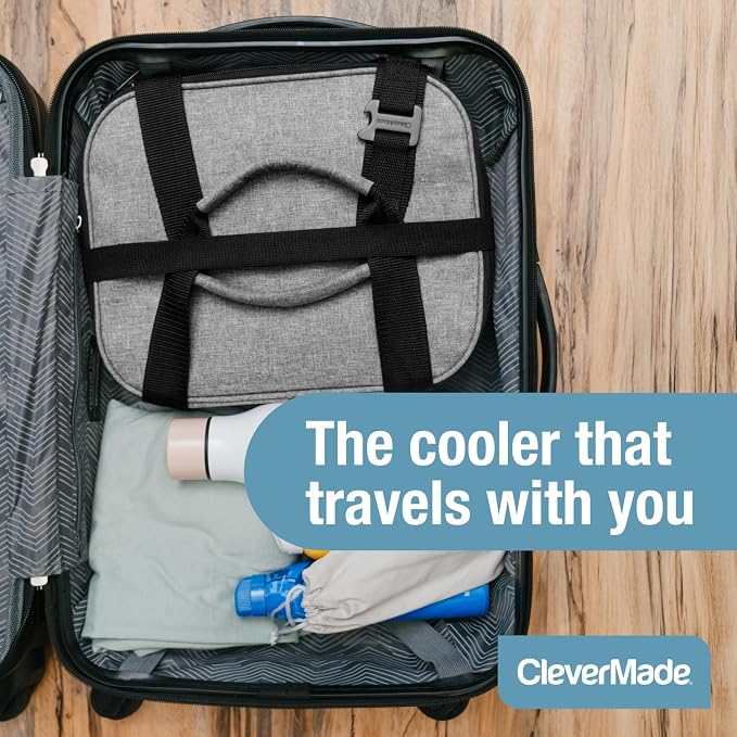 CleverMade Collapsible Insulated Cooler Bag – Leakproof Soft Folding Cooler - Image 8