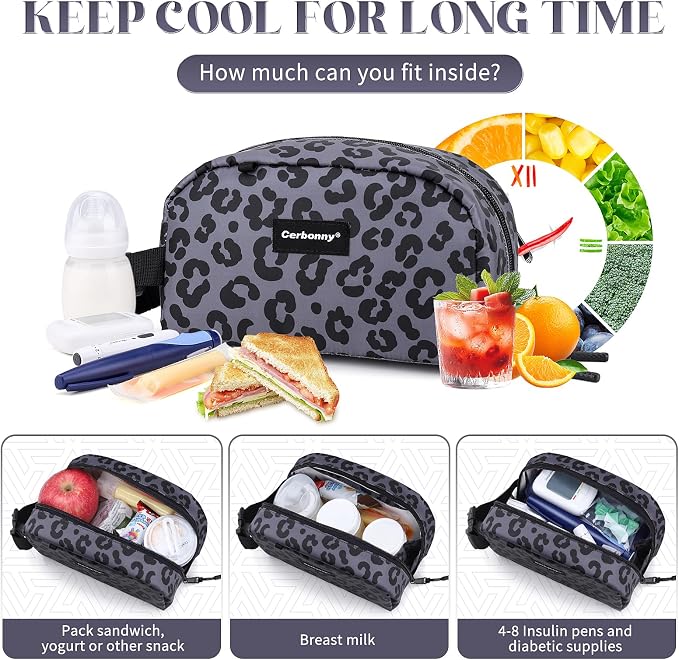 Small Cooler Bag Freezable Lunch Bag - Image 4