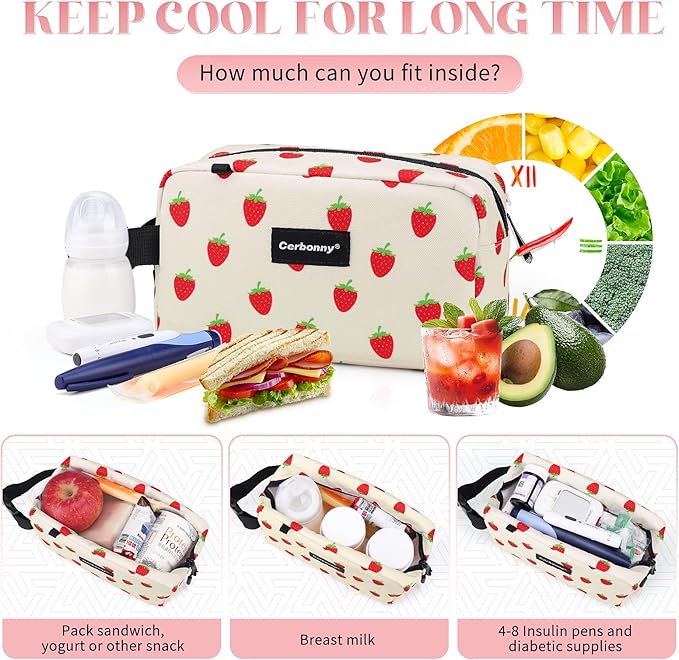 Small Cooler Bag Freezable Lunch Bag - Image 4
