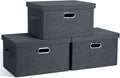 Medium 15" 21 Quart Collapsible Stackable Storage Bins by GraciadecoStorage