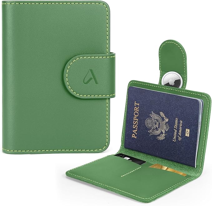 ALLIVE Rfid Passport Holder for Travel, Rfid Passport Cover Wallet, Genuine by ALLIVE