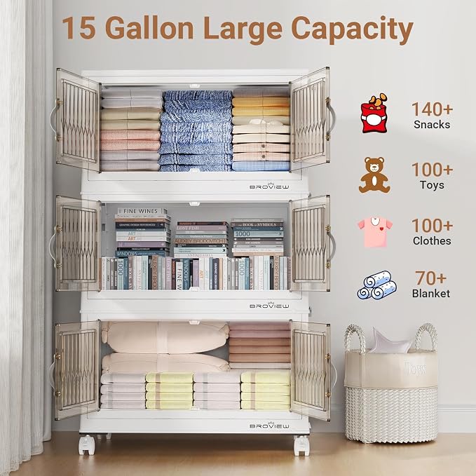 BROVIEW 180Qt Stackable Storage Bins - Image 4