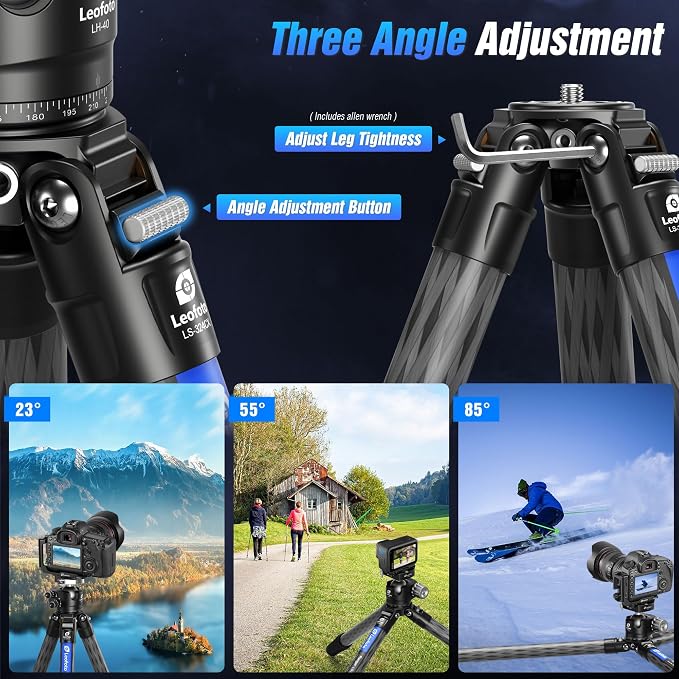 71" Carbon Fiber Travel Tripod - Image 2