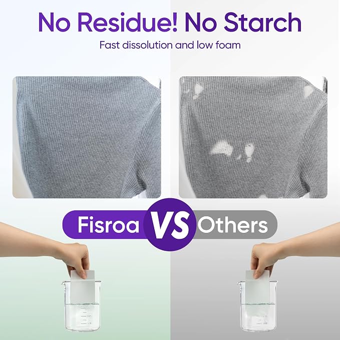 Lavender Laundry Detergent Sheets Travel Eco-friendly 300 Loads Fisroa Clothes - Image 5