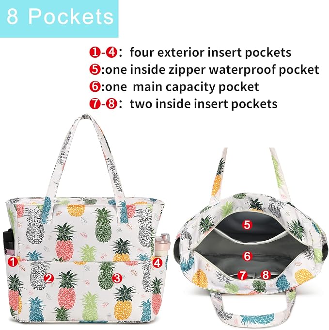 Waterproof Beach Tote Pool Bags - Image 4