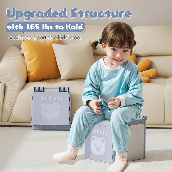 Travel Potty for Toddler with 3 Rolls Potty Liners, Foldable Car Potty for - Image 6