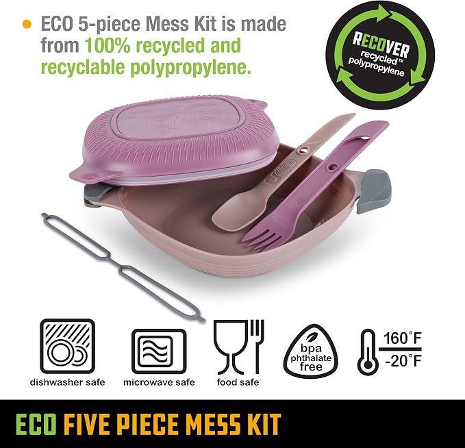 UCO Recycled ECO 5-Piece Camping Mess Kit - Image 3