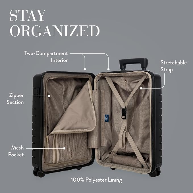 Bric's B|Y Ulisse Spinner Carry-On Suitcase, Lightweight Expandable Hard Shell - Image 3