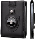 SERMAN BRANDS RFID Blocking Slim Bifold Genuine Leather Minimalist Front Pocket by SERMANBRANDS