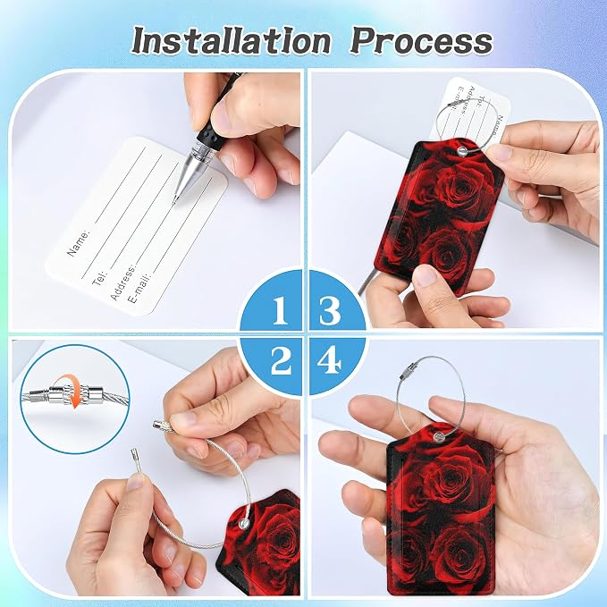 3 Pack Luggage Tag for Suitcase - Image 4