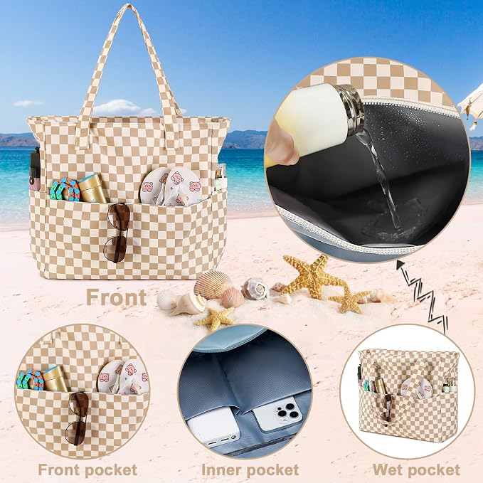 Waterproof Beach Tote Pool Bags - Image 6