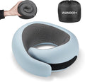 WANDER PLUS® Genuine Travel Pillow, 100% Pure Memory Foam Neck Pillow by WANDERPLUS