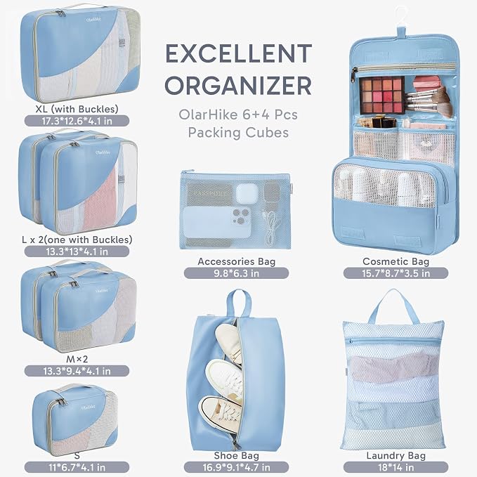 ALL INCLUDED 10 Set Durable Packing Cubes - Image 2