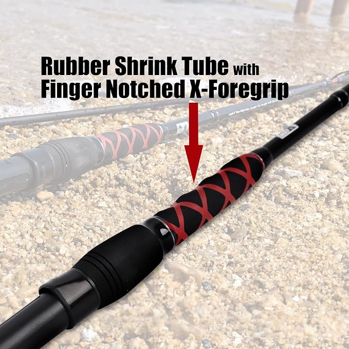 Fiblink Surf Spinning Fishing Rod 2-Piece/3-Piece Carbon Fiber Travel Fishing - Image 3