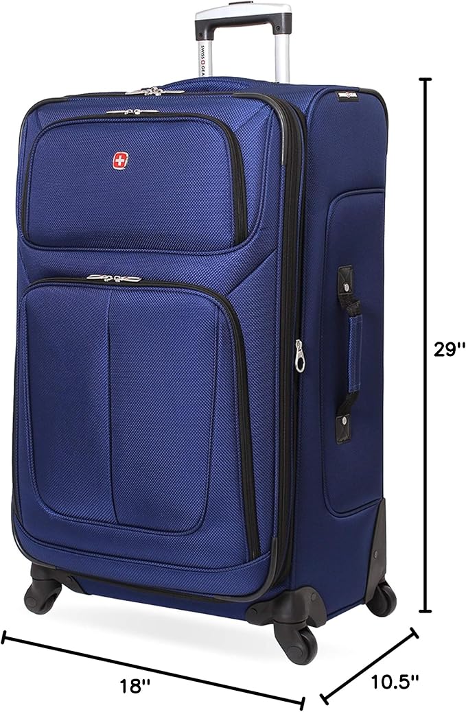 SwissGear Sion Softside Expandable Luggage, Checked-Large 29-Inch - Image 11
