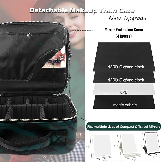 MOMIRA Travel Makeup Bag Cosmetic Bag - Image 2