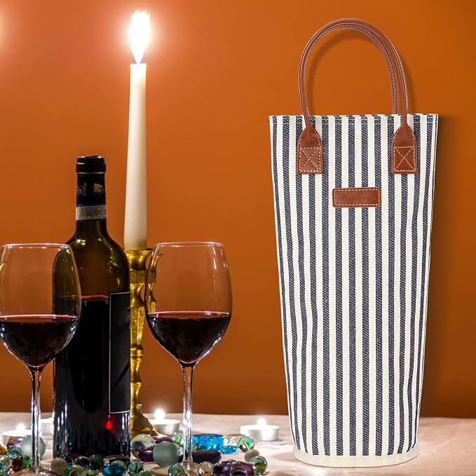 ZORMY Single Bottle Insulated Wine Tote, 1 Bottle Wine Carrier Bag Padded Wine - Image 5