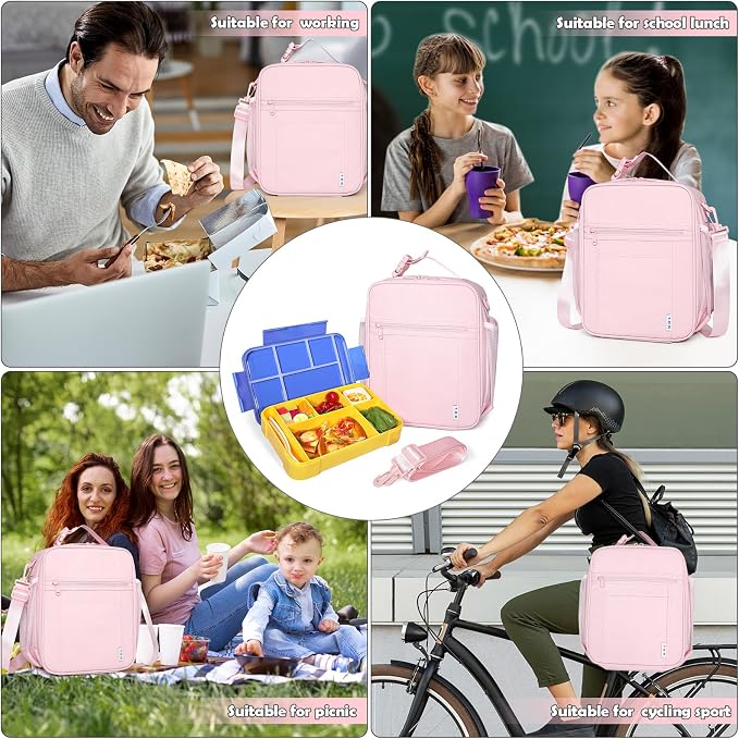 NOL Nylon Waterproof Kids Lunch Bag, Insulated Lunch Bag, Lunch box Cooler - Image 6