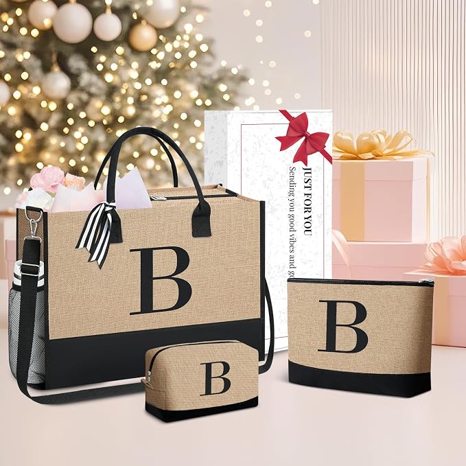 BAGAIL Initial Tote Bag, Personalized Birthday Gifts - Image 5