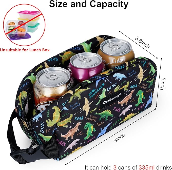 Cerbonny Freezable Cooler Bag for Work/School Travel - Image 4