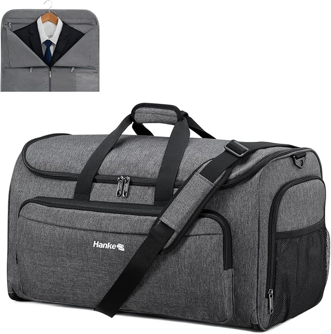 Hanke Carry on Garment Bags for Travel, Convertible Duffle Bag Luggage Bag - Image 2
