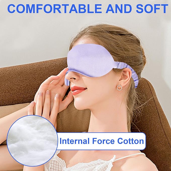 2Pack Silk Sleep Mask, IEKEODI Eye Mask - Image 4