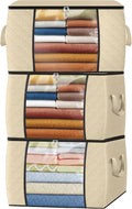 Fab totes 24 Gallons Clothes Storage, Foldable Thick Fabric Blanket Storage Bags by Fabtotes