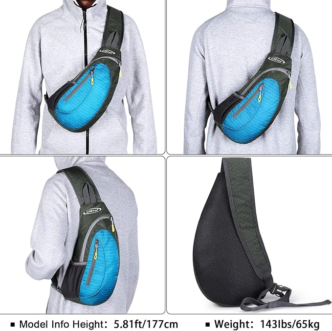 G4Free Sling Bag for Men Women, Small Crossbody Backpack Lightweight Chest - Image 5