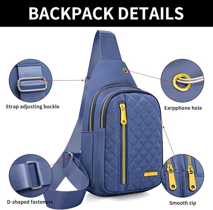 Small Sling Bag For Women Men Casual Crossbody Sling Backpack - Image 5